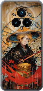 Силиконовый чехол Самурайская отвага для Realme 14 PRO + - 6115u-3968 изображение 