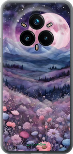 Силиконовый чехол Ночь луна арт для Realme 14 PRO + - 6319u-3968 изображение 