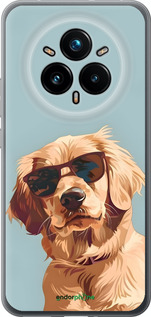 Силиконовый чехол Пес в очках для Realme 14 PRO + - 6381u-3968 изображение 