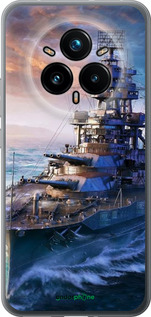 Силиконовый чехол Военный корабль, world of tanks, wargaming для Realme 14 PRO + - 6461u-3968 изображение 