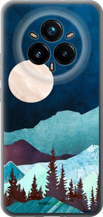 Силиконовый чехол Горная идиллия ночной пейзаж для Realme 14 PRO + - 6488u-3968 изображение 