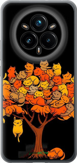 Силиконовый чехол Дерево и котики для Realme 14 PRO + - 6516u-3968 изображение 