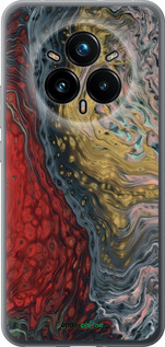 Силиконовый чехол С изображением абстрактной живописи для Realme 14 PRO + - 6530u-3968 изображение 