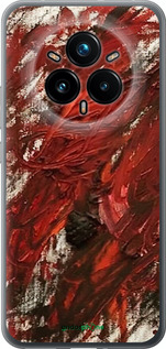 Силиконовый чехол Абстрактная композиция в красных тонах для Realme 14 PRO + - 6541u-3968 изображение 