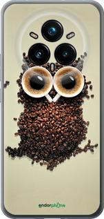 Силиконовый чехол Сова из кофе для Realme 14 PRO + - 777u-3968 изображение 