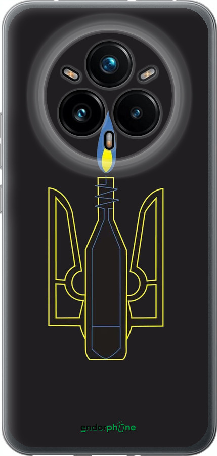 Силиконовый чехол Коктейль Молотова для Realme 14 PRO + - 1044u-3968 изображение 