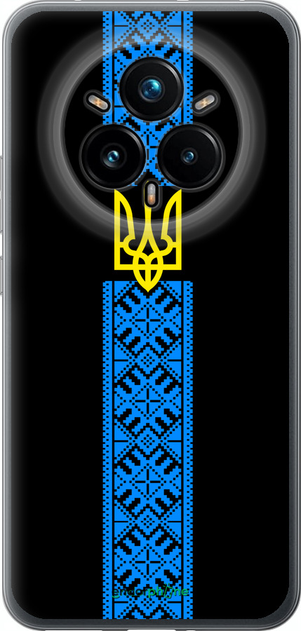 Силіконовий чехол Тризуб в вишиванці для Realme 14 PRO + - 1158u-3968 изображение 