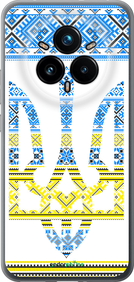 Силіконовий чехол Герб - вишиванка жовто-блакитна  для Realme 14 PRO + - 1197u-3968 изображение 