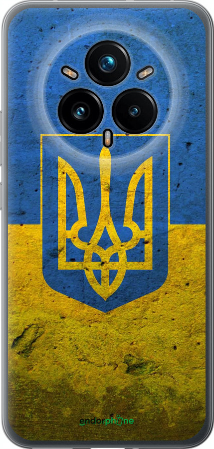 Силиконовый чехол Флаг и герб Украины 2 для Realme 14 PRO + - 378u-3968 изображение 