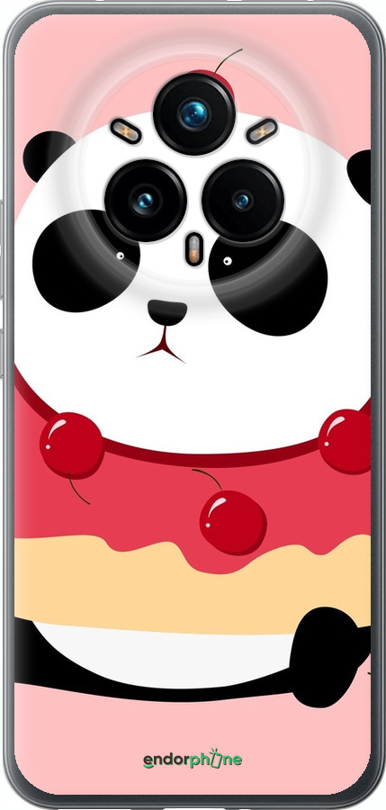 Силиконовый чехол Панда с пончиком для Realme 14 PRO + - 3991u-3968 изображение 