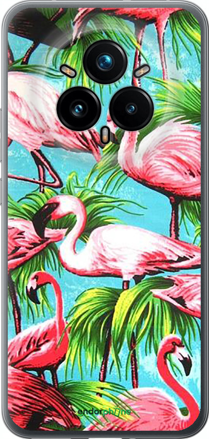 Силиконовый чехол Tropical background для Realme 14 PRO + - 4016u-3968 изображение 
