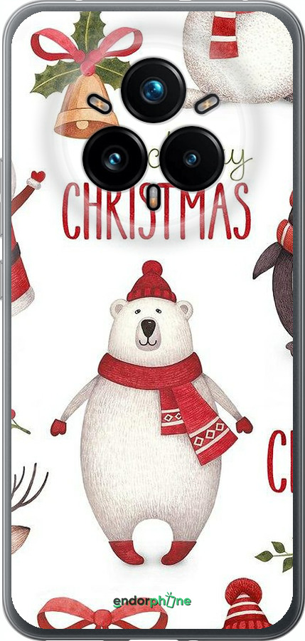 Силиконовый чехол Merry Christmas для Realme 14 PRO + - 4106u-3968 изображение 