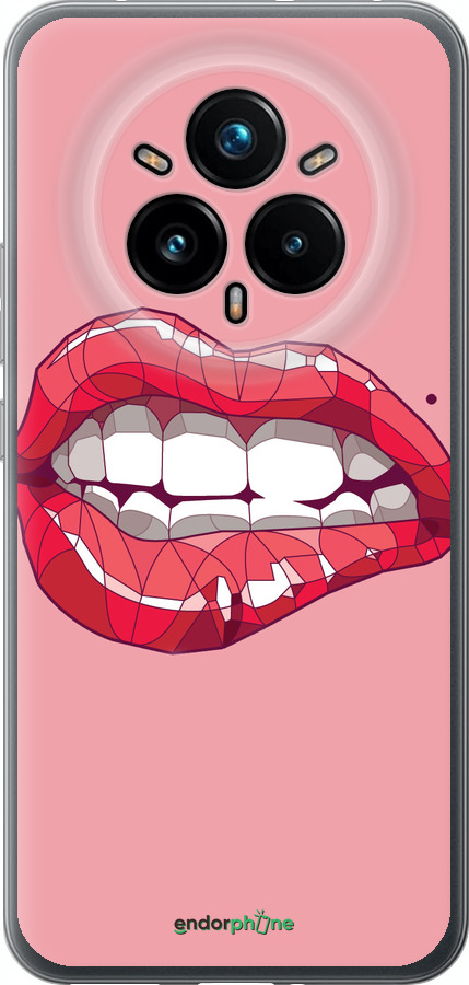 Силиконовый чехол Sexy lips для Realme 14 PRO + - 4174u-3968 изображение 