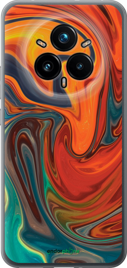 Силиконовый чехол Абстрактный фон для Realme 14 PRO + - 4547u-3968 изображение 