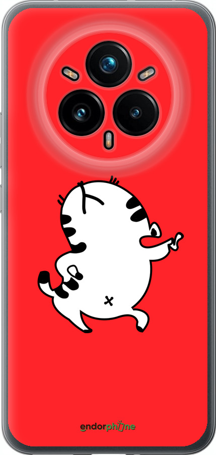 Силиконовый чехол Котик для Realme 14 PRO + - 4577u-3968 изображение 