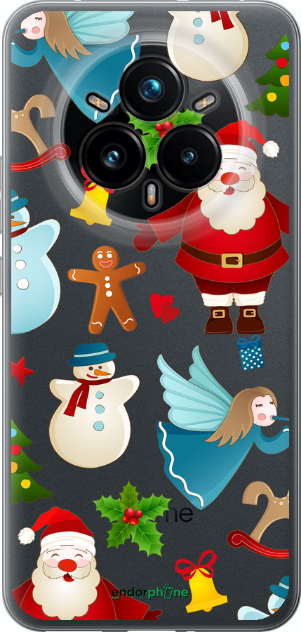 Силиконовый чехол Новогодний 1 для Realme 14 PRO + - 4614u-3968 изображение 