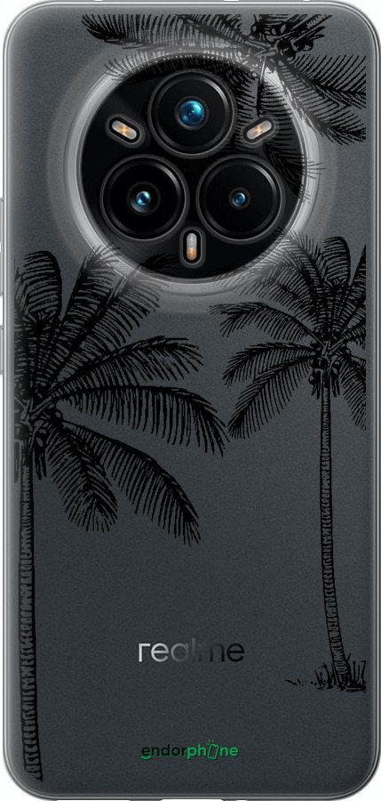 Силіконовий чехол Пальми1 для Realme 14 PRO + - 4634u-3968 изображение 