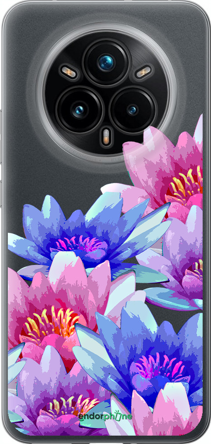 Силіконовий чехол Лотос для Realme 14 PRO + - 4862u-3968 изображение 