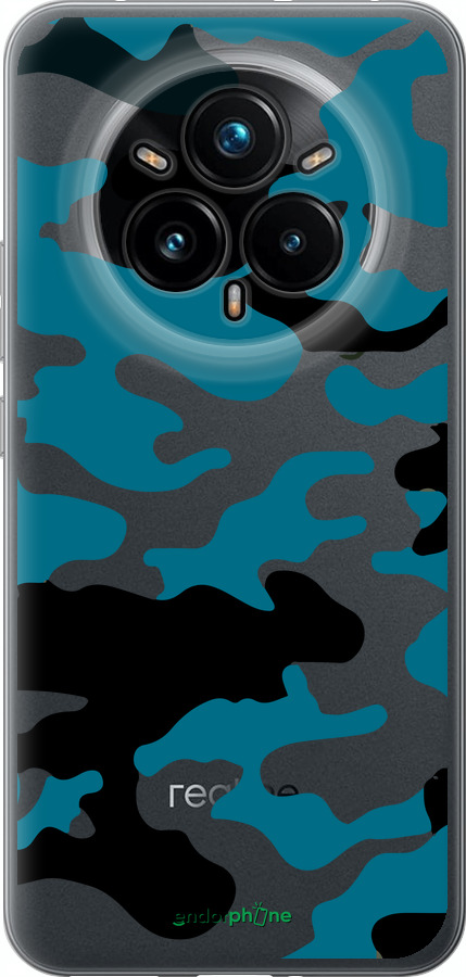 Силіконовий чехол Камуфляж прозорий фон для Realme 14 PRO + - 4877u-3968 изображение 