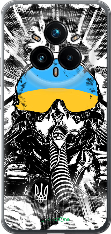 Силиконовый чехол Призрак Киева v3 для Realme 14 PRO + - 5307u-3968 изображение 