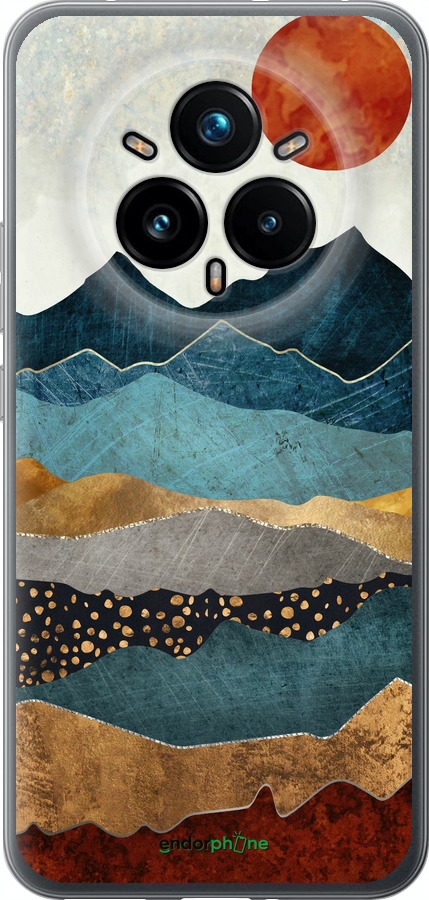 Силиконовый чехол Закат горы для Realme 14 PRO + - 5434u-3968 изображение 