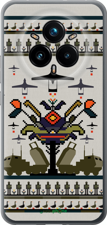 Силіконовий чехол Вишиванка UA для Realme 14 PRO + - 5446u-3968 изображение 