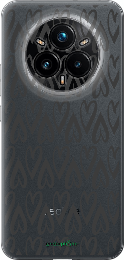 Силіконовий чехол Серця v2 для Realme 14 PRO + - 5497u-3968 изображение 