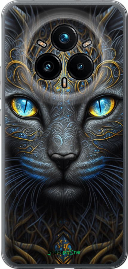 Силиконовый чехол Кошка для Realme 14 PRO + - 5548u-3968 изображение 