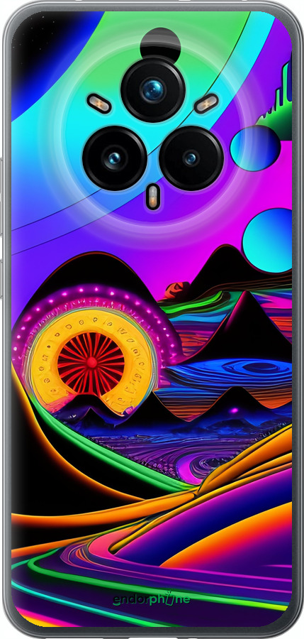 Силиконовый чехол Абстракция v3 для Realme 14 PRO + - 5620u-3968 изображение 