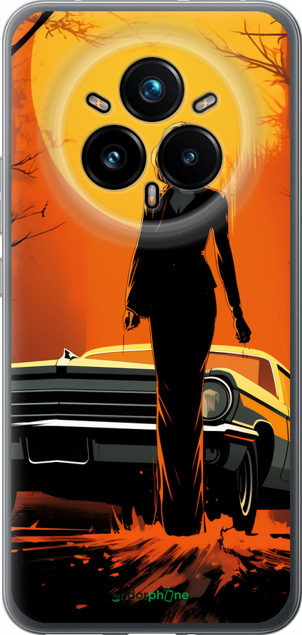 Силиконовый чехол Чехол для телефона Девушка возле автомобиля для Realme 14 PRO + - 5946u-3968 изображение 