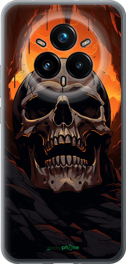 Силиконовый чехол Череп в пещере для Realme 14 PRO + - 5959u-3968 изображение 