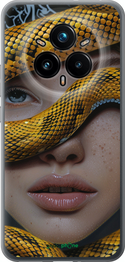 Силиконовый чехол Объятия змеи для Realme 14 PRO + - 6081u-3968 изображение 