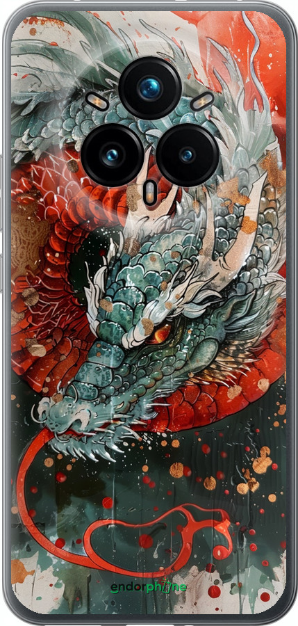 Силиконовый чехол Стихия огня для Realme 14 PRO + - 6101u-3968 изображение 