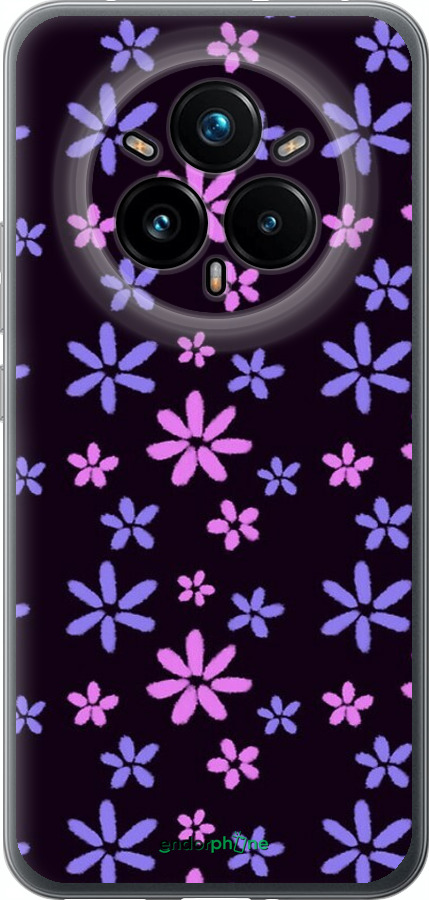 Силіконовий чехол з квітами для Realme 14 PRO + - 6258u-3968 изображение 