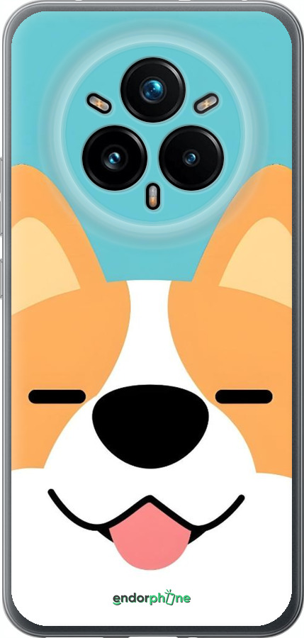 Силіконовий чехол Корги для Realme 14 PRO + - 6280u-3968 изображение 