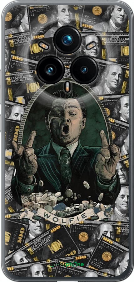 Силиконовый чехол Волк с валл стрит для Realme 14 PRO + - 6287u-3968 изображение 