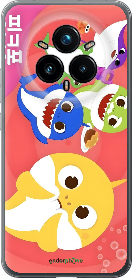 Силиконовый чехол Бейби Шаркс для Realme 14 PRO + - 6305u-3968 изображение 