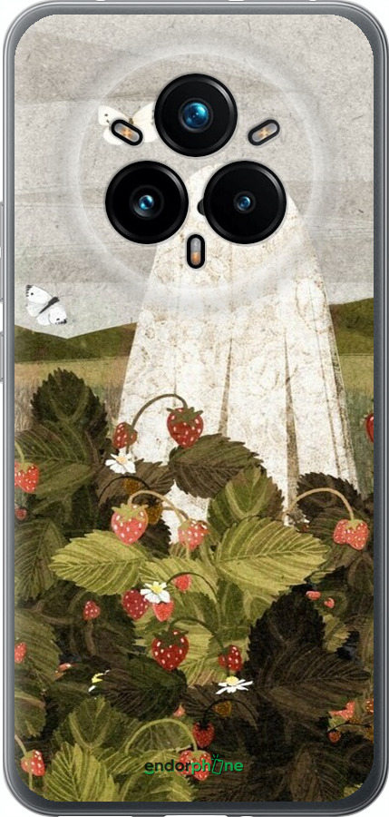 Силиконовый чехол Клубничные поля и привидения для Realme 14 PRO + - 6426u-3968 изображение 