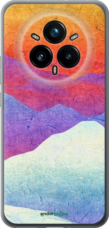 Силиконовый чехол Горный закат для Realme 14 PRO + - 6479u-3968 изображение 