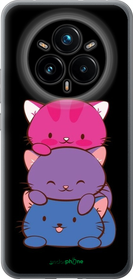 Силіконовий чехол Милі котятка для Realme 14 PRO + - 6518u-3968 изображение 