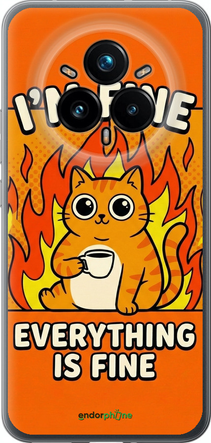 Силиконовый чехол Funny Cat для Realme 14 PRO + - 6786u-3968 изображение 