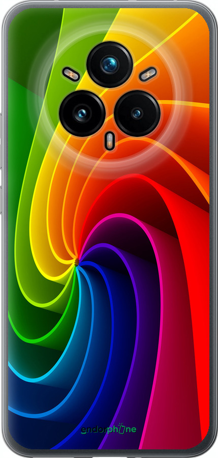 Силиконовый чехол Радужный вихрь для Realme 14 PRO + - 747u-3968 изображение 