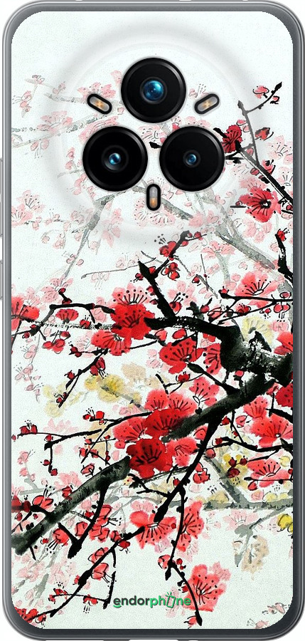 Силиконовый чехол Цветущий куст для Realme 14 PRO + - 831u-3968 изображение 