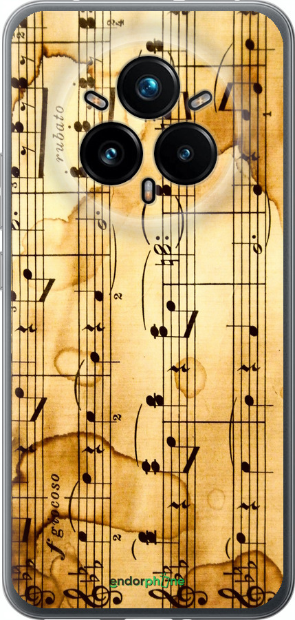 Силіконовий чехол Ноти для Realme 14 PRO + - 905u-3968 изображение 