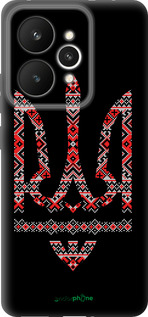 Силиконовый чехол Герб - вышиванка на черном фоне для Realme 15 / 15 PRO - 1196u-4137 изображение 