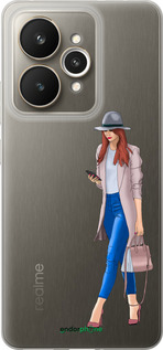Силиконовый чехол Девушка 1 для Realme 15 / 15 PRO - 4751u-4137 изображение 