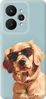 Силиконовый чехол Пес в очках для Realme 15 / 15 PRO - 6381u-4137 изображение 