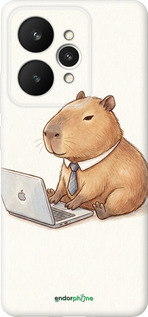 Силиконовый чехол Funny Capybara CEO Working для Realme 15 / 15 PRO - 6777u-4137 изображение 