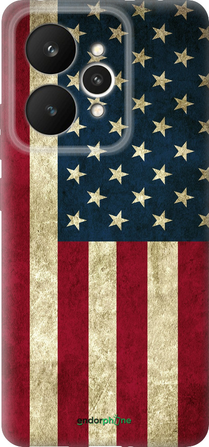 Силиконовый чехол Флаг США для Realme 15 / 15 PRO - 395u-4137 изображение 