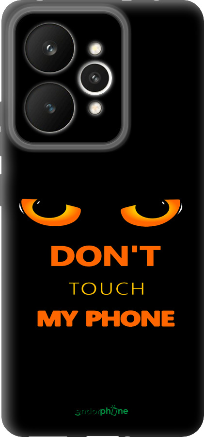 Силиконовый чехол Don't touch the phone для Realme 15 / 15 PRO - 4261u-4137 изображение 